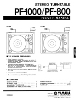 Yamaha PF-800 - Service Manual